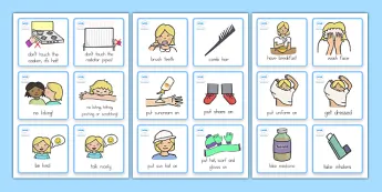 Send Routine Cards Daily Routine Communication Cards | twinkl.com.au