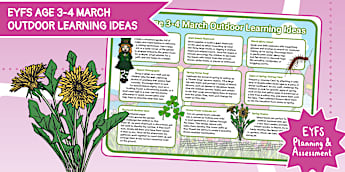 Outdoor Learning 3-4yrs - Planning - & Assessment - EYFS - - Northern
