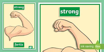 Strong Flash Card Strong Words Resources | twinkl.co.uk
