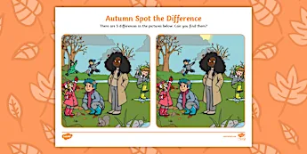 Autumn Spot the Differences | twinkl.ca