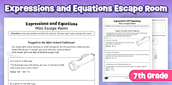 Expressions Worksheets & Printables | Grade 7 | Twinkl