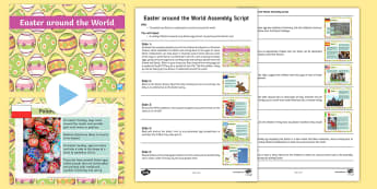 KS1 Easter Around the World Assembly Script and PowerPoint Pack