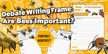 Intermediate Phase Home Language - Bees Debate - Writing Frame (CAPS Aligned)