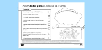 Checklist: Actividades para el Día de la Tierra