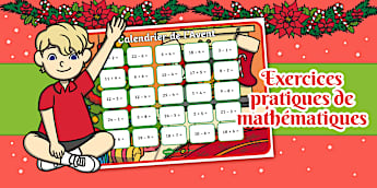 Calendrier de l'Avent d'additions et soustractions