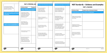 Evidencing NQT Standards - evidencing, nqt, standards, evidence