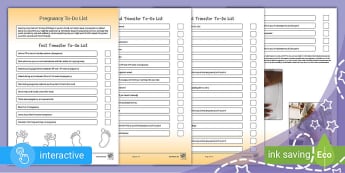 Pregnancy To-Do List