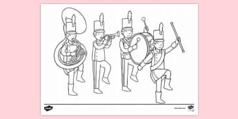 coloring pages for marching bands