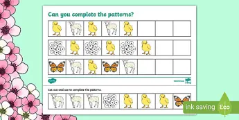 Spring Sequences Worksheet Worksheet Sequences | twinkl.com.au