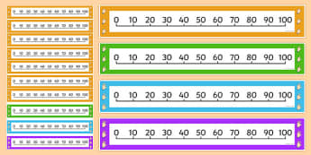 counting in 5s number line teacher made