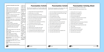Punctuation Worksheets | twinkl.com.au