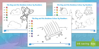 FREE Wikki Stix Roll a Rainbow Number Recognition Activity Mat