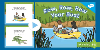 Row Row Row Your Boat Nursery Rhymes Primary Resources