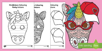 Picture of a Unicorn to colour in | KS1 Mindfulness