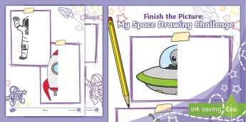 Drawing Activity Space Space Art Drawings | twinkl.co.uk