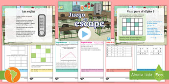 Juego de escape: Matemáticas 6° grado