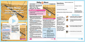 UKS2 Mars Clarinet Daily News Resource Pack
