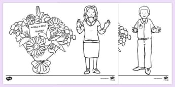 Coloring pages as a good teaching tool, by Kris M.