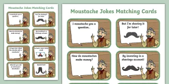 Moustache Riddle Jokes and Riddles | twinkl.co.uk
