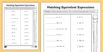 Equivalent Expressions Activities | twinkl.com