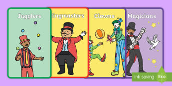 The Circus Primary Resources, circus, clown, circus performer