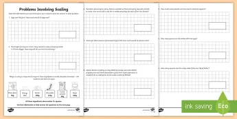 Scaling Math Problem Scaling Maths Activities | twinkl.co.uk
