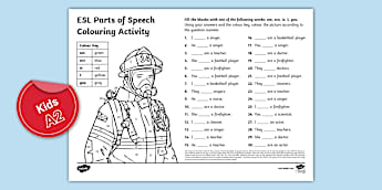 Colouring Sheet: is/am/are [Kids, A2]