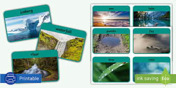 Grade 1 Life Skills - Flashcards: Water in Nature