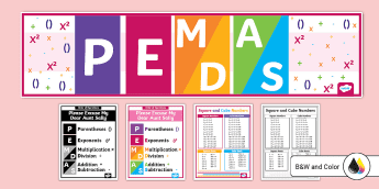 Pemdas Mathematics • Twinkl.com