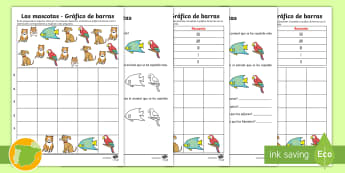 Ejercicios de gráficas de barras | 3º de Primaria Utiliza estos atractivos