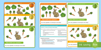 EYFS Maths Counting Chilli Challenges: Rufus Rabbit’s Lunch  - EYFS maths activities, Early Years maths activities, eyfs number activities, maths activities for re