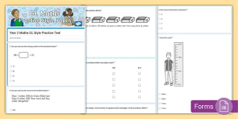 Year 2 Maths GL Style Practice Paper