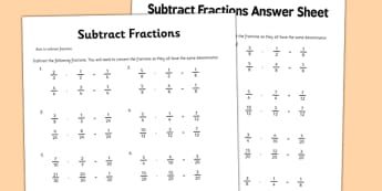 Year 6 Adding Fractions Questions | Worksheets Printable