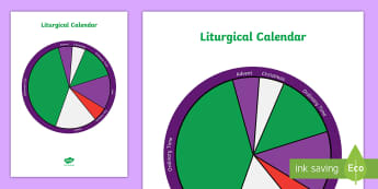 Liturgical Colors And Calendar Activity