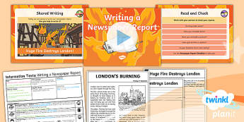 Recounts - Y1 The Great Fire Of London Lesson Plan - Twinkl