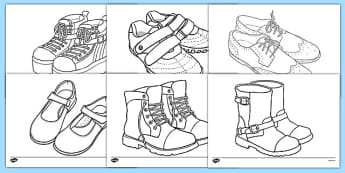 Shoe Templates - Primary Resources