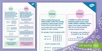 How To Classify Math Factors Mathematics Factors | twinkl.co.uk