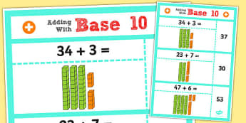 15 Base 10 Display Posters Primary Resources - KS1 Maths Base Ten