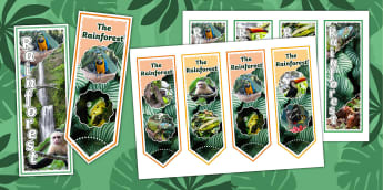 Rainforest Photo Strip Bookmarks