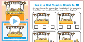 Ten in a Bed Number Bonds to 10 Resource Pack 