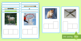 CVC Words Photo Frame Phoneme Cards - CVC Words Phoneme Frames - CVC, CVC word, three phoneme words, phoneme frame, phoneme, phonemes, Seg
