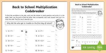 Mathematics Code Breaker • Twinkl.ca
