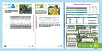 Describing Settings - Primary English Resources - Twinkl