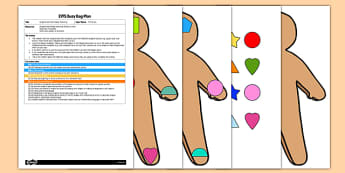 EYFS Gingerbread Man Shape Matching Busy Bag Plan and Resource Pack - shapes, maths, eyfs, gingerbread man, shape, matching, busy bag, plan, pack