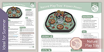 EYFS Flower Power Large Tray Activity - Outdoor Learning