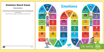 Emotions Vocabulary Chart Pdf