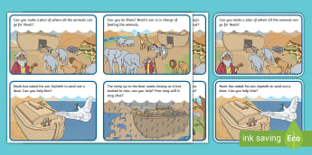 Noah's Ark Primary Resources, noah, ark, animals, rain, dove