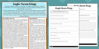 KS2 Anglo-Saxons Primary Resources, Anglo Saxons, KS2 - Page 1