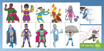 Superhero Templates and Activities