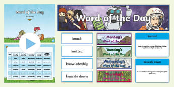 Word of the Day - Year 5 - KS2 Higher Level Vocabulary